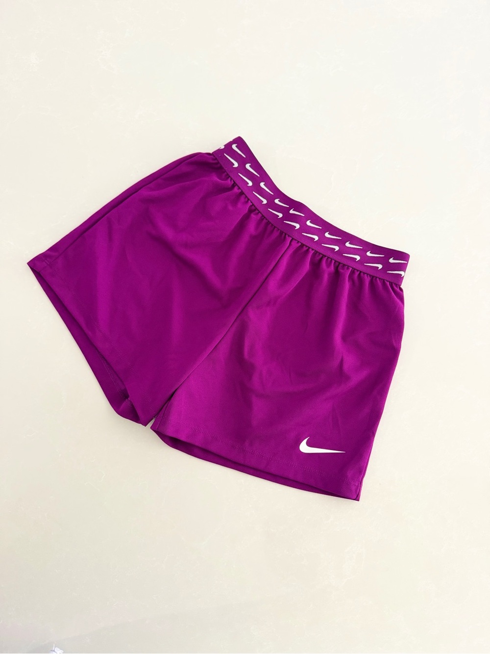 Nike Girls Training Shorts | Purple/White | Youth Medium